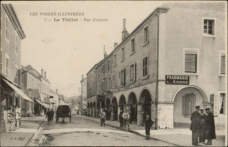 Carte postale ancienne Carte postale, Le Thillot, Rue d'Alsace