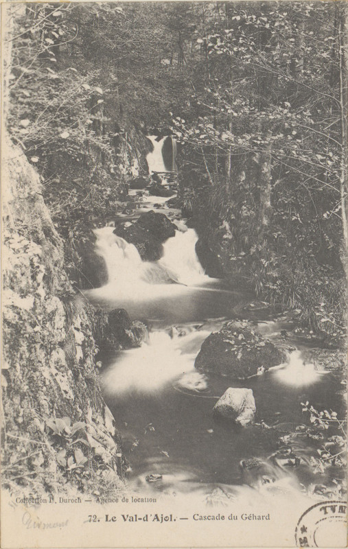 Carte postale ancienne Carte postale, Le Val d'Ajol, Cascade du Géhard