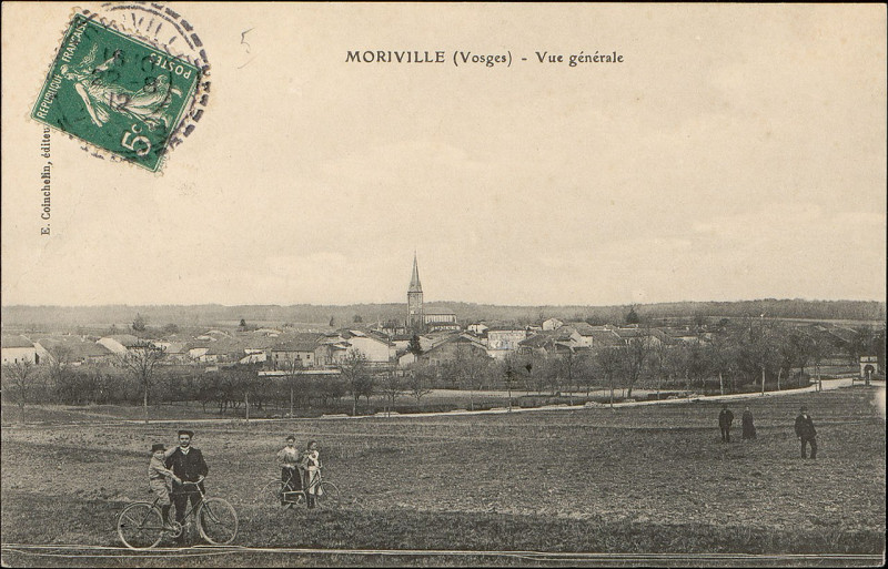 Carte postale ancienne Carte postale, Moriville (Vosges), Vue générale