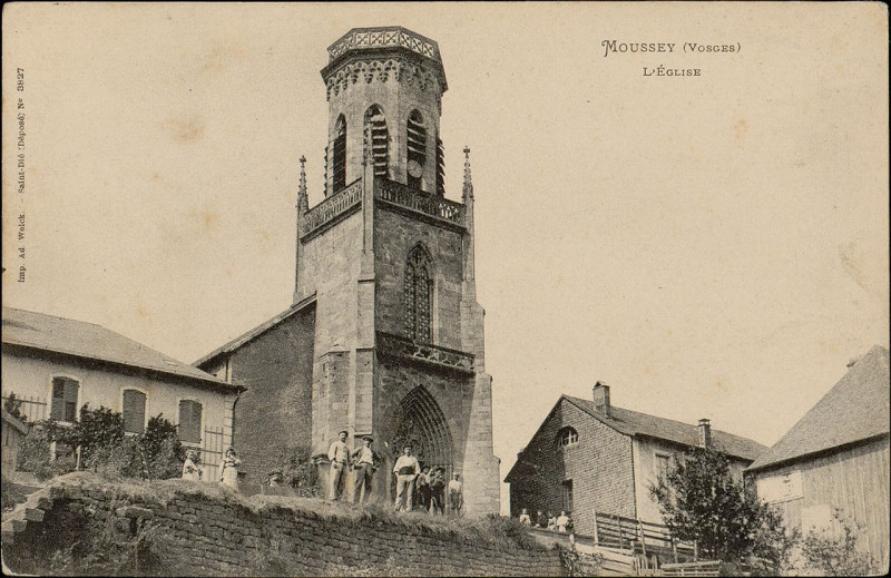 Carte postale ancienne Carte postale, Moussey (Vosges), L'Eglise