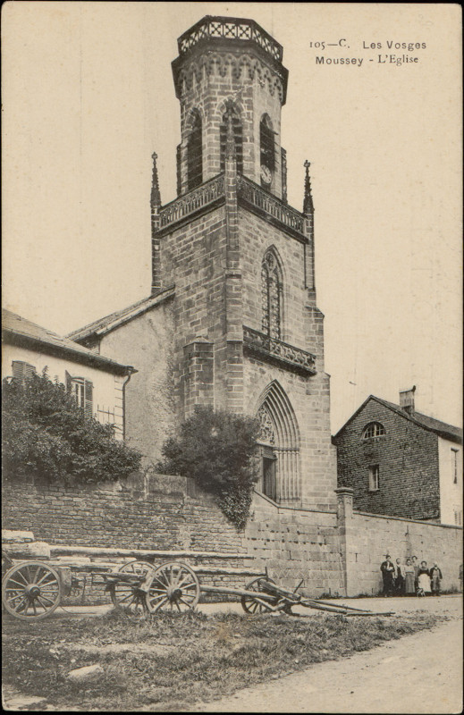 Carte postale ancienne Carte postale, Moussey, L'Eglise