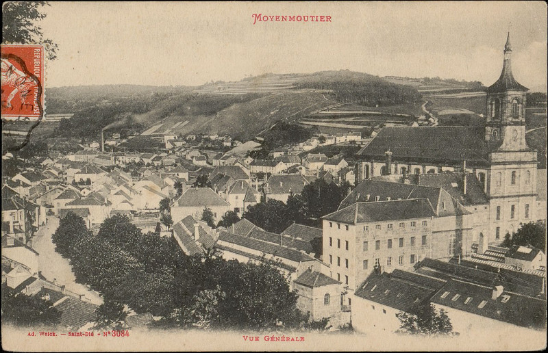 Carte postale ancienne Carte postale, Moyenmoutier, Vue générale