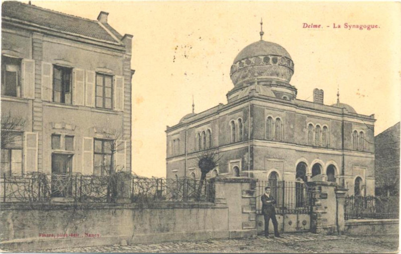 Carte postale ancienne Delme - Synagogue à Gazeran