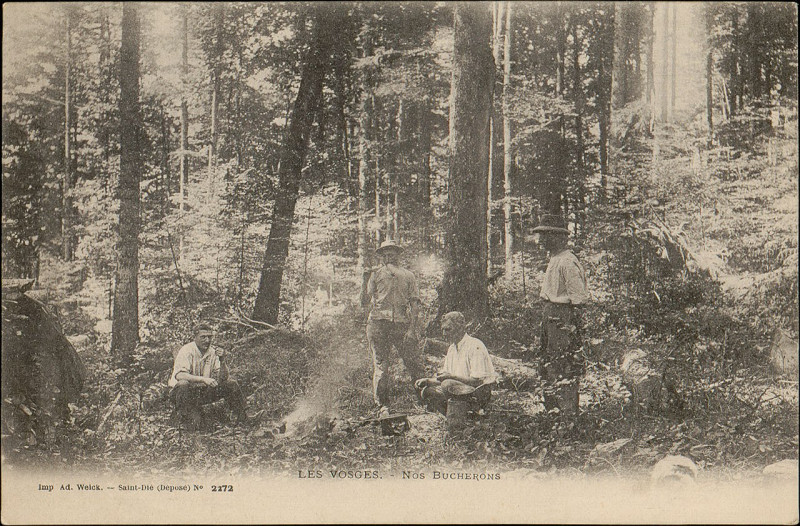 Carte postale ancienne Carte postale, Nos Bûcherons 2