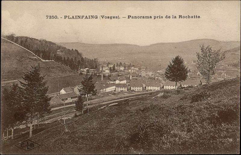 Carte postale ancienne Carte postale, Plainfaing (Vosges), Panorama pris de la Rochatte