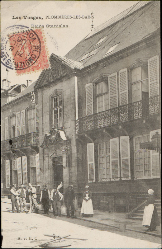 Carte postale ancienne Carte postale, Plombières-les-Bains, Bains Stanislas