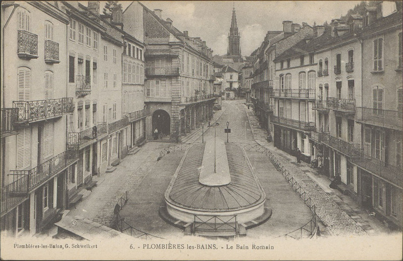 Carte postale ancienne Carte postale, Plombières-les-Bains, Le Bain romain