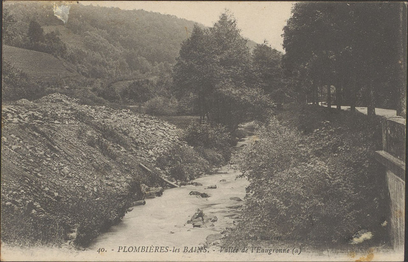 Carte postale ancienne Carte postale, Plombières-les-Bains, Vallée de l'Eaugronne