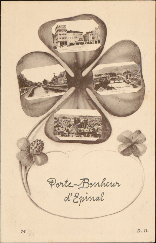 Carte postale ancienne Carte postale, Porte-Bonheur d'Epinal