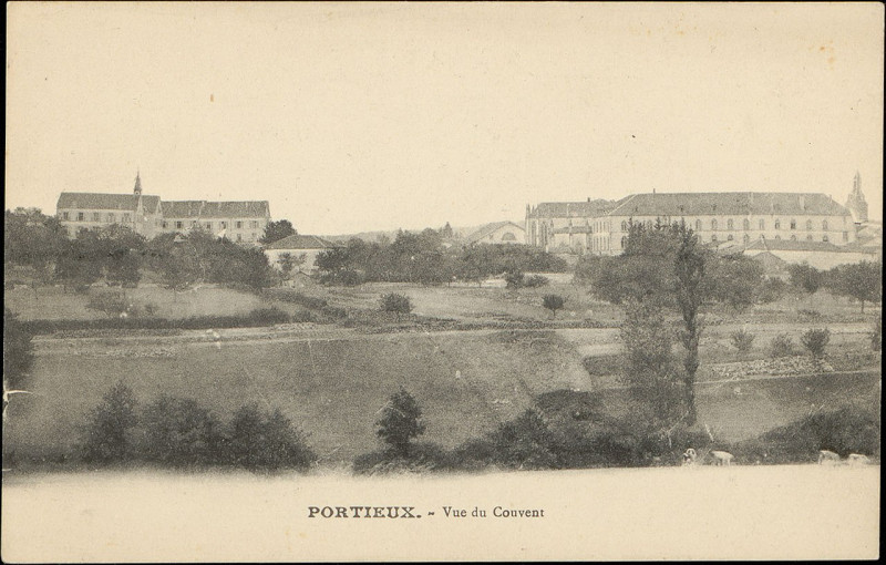 Carte postale ancienne Carte postale, Portieux, Vue du Couvent
