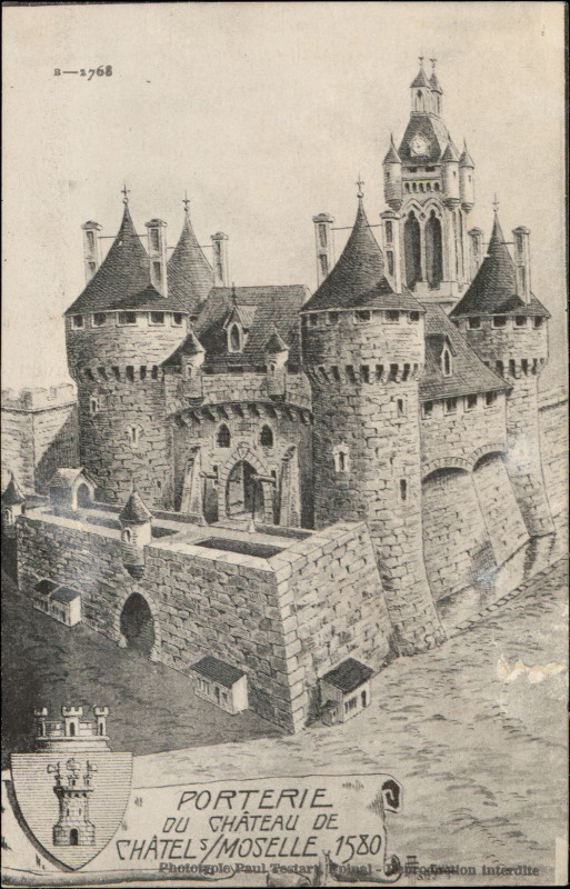 Carte postale ancienne Carte postale, Poterie du Château de Châtel-s--Moselle, 1580
