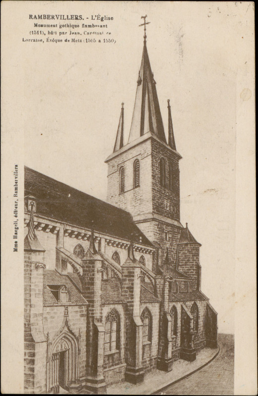 Carte postale ancienne Carte postale, Rambervillers, L'Eglise
