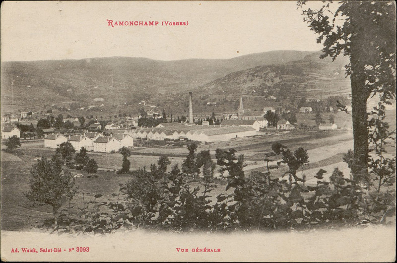 Carte postale ancienne Carte postale, Ramonchamp (Vosges), Vue générale 2