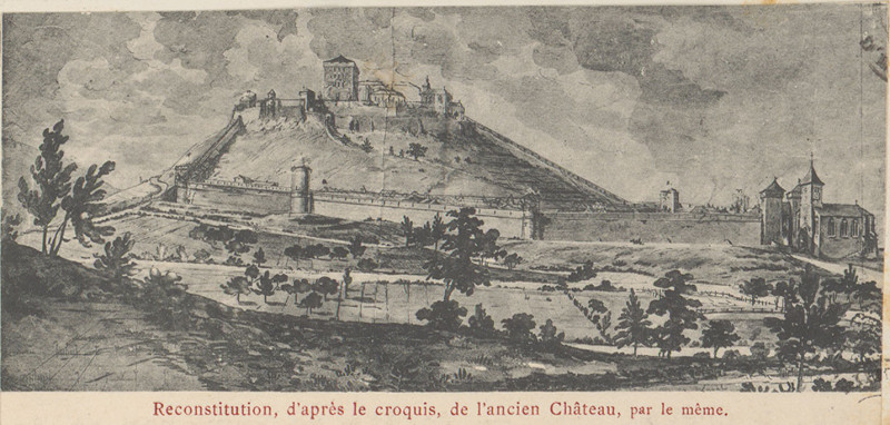 Carte postale ancienne Carte postale, Reconstitution du Château d'Epinal