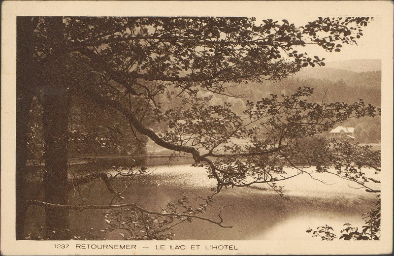 Carte postale ancienne Carte postale, Retournemer, Le Lac et l'Hôtel