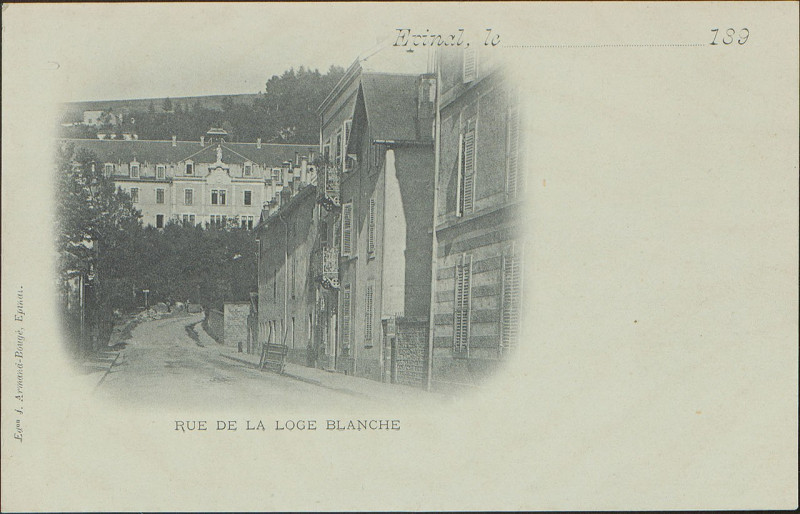 Carte postale ancienne Carte postale, Rue de la Loge Blanche