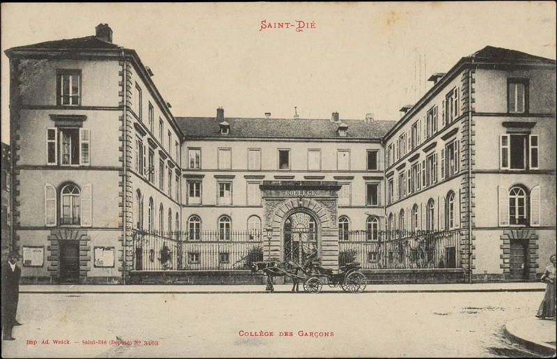 Carte postale ancienne Carte postale, Saint-Dié, Collège des Garçons