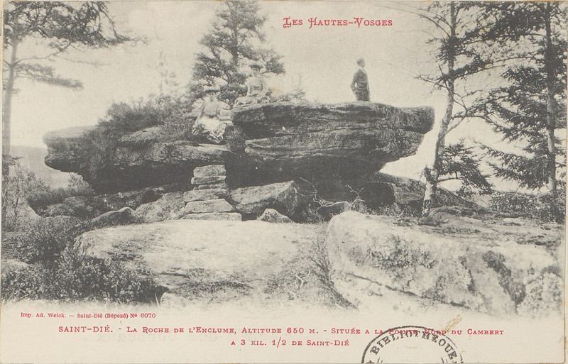 Carte postale ancienne Carte postale, Saint-Dié, La Roche de l'Enclume