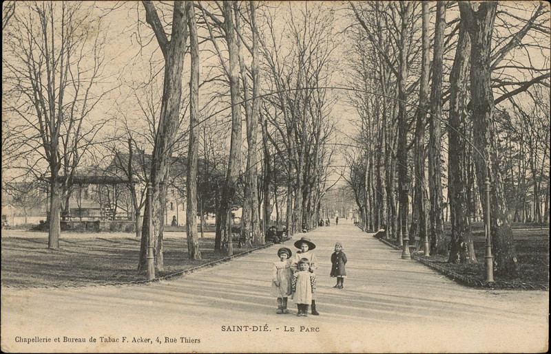 Carte postale ancienne Carte postale, Saint-Dié, Le Parc