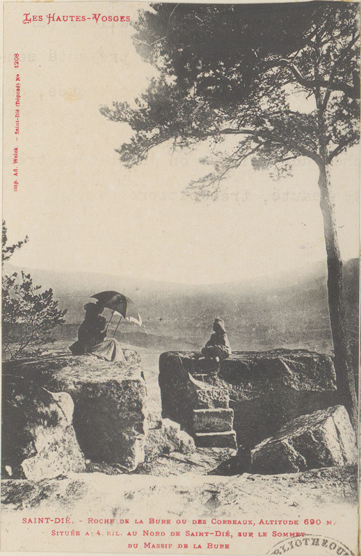 Carte postale ancienne Carte postale, Saint-Dié, Roche de la Bure ou des Corbeaux