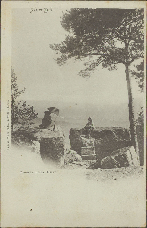 Carte postale ancienne Carte postale, Saint-Dié, Roches de la Bure