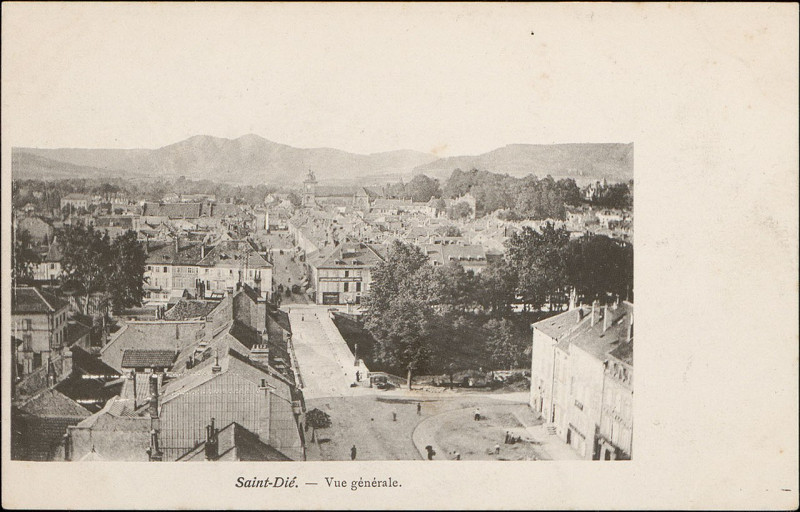 Carte postale ancienne Carte postale, Saint-Dié, Vue générale