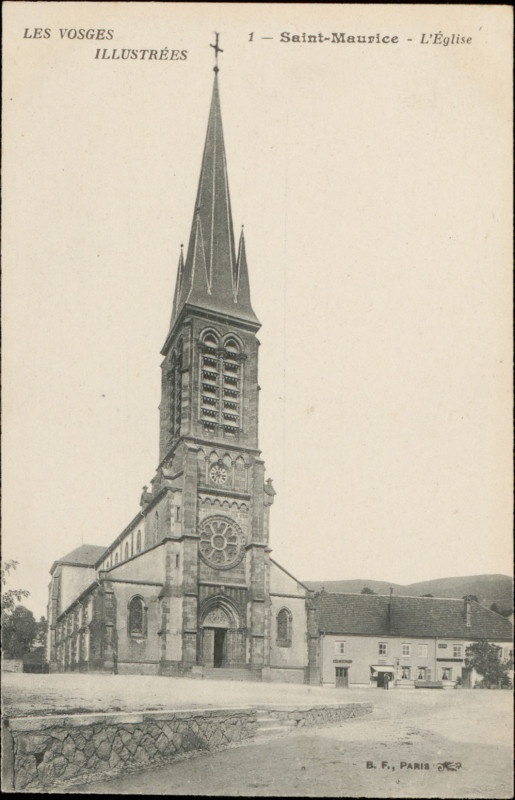 Carte postale ancienne Carte postale, Saint-Maurice, L'Eglise