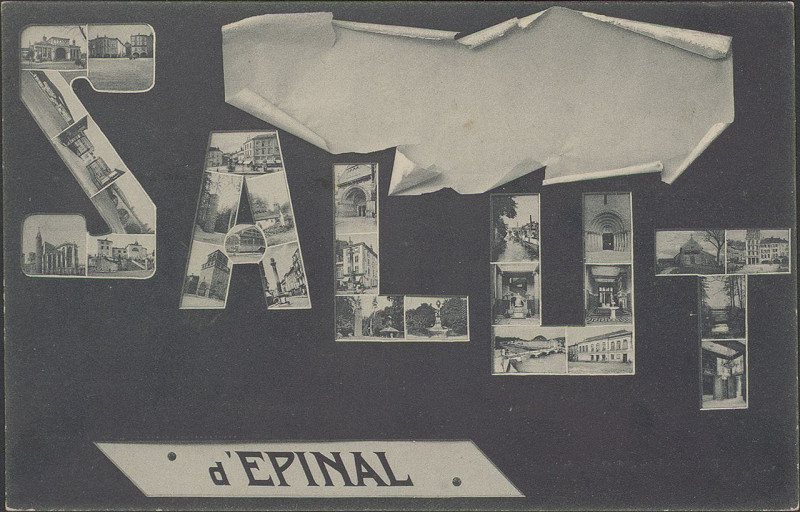 Carte postale ancienne Carte postale, Salut d'Epinal
