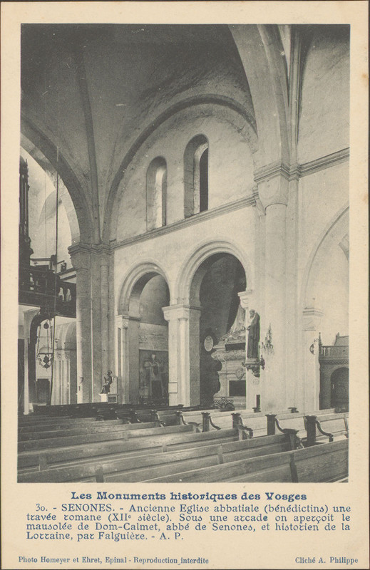 Carte postale ancienne Carte postale, Senones, Ancienne église abbatiale