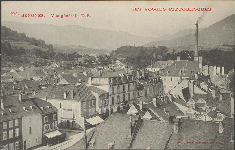 Carte postale ancienne Carte postale, Senones, Vue générale N.-E.