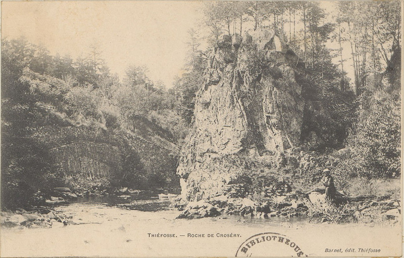 Carte postale ancienne Carte postale, Thiéfosse, Roche de Croséry