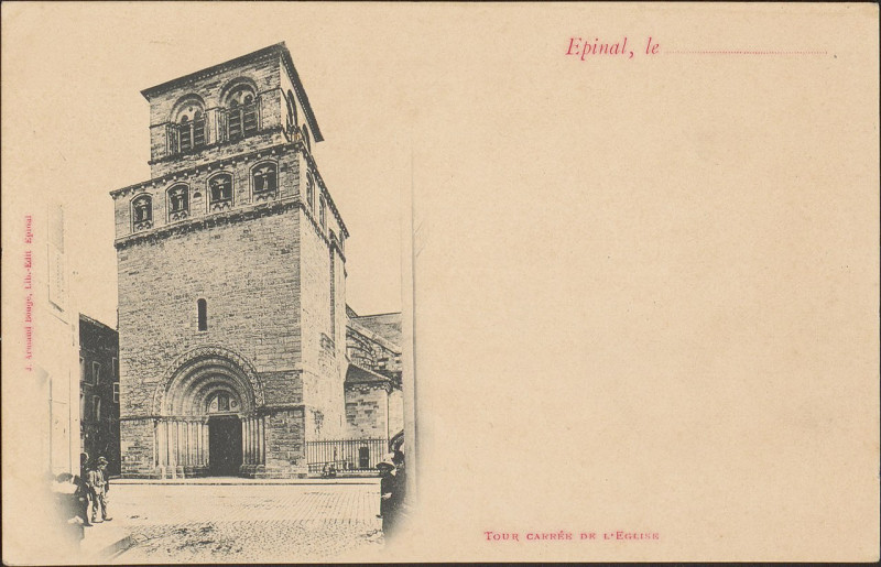 Carte postale ancienne Carte postale, Tour carrée de l'Eglise 2