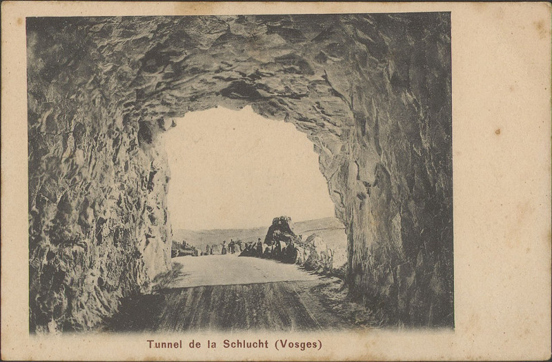 Carte postale ancienne Carte postale, Tunnel de la Schlucht (Vosges)