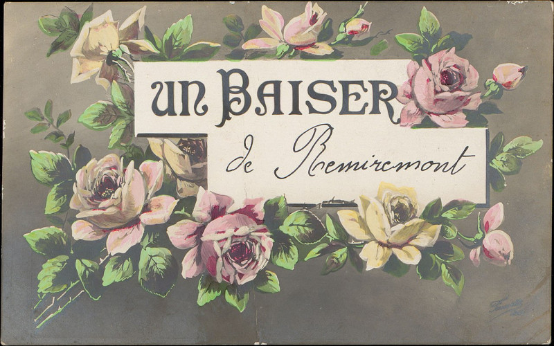 Carte postale ancienne Carte postale, Un Baiser de Remiremont