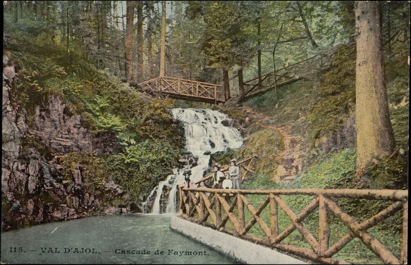 Carte postale ancienne Carte postale, Val d'Ajol, Cascade de Faymont 2