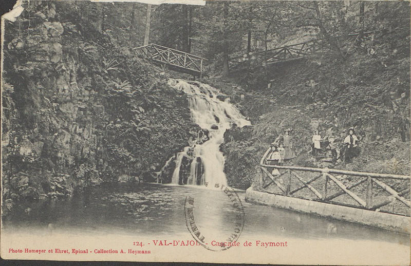 Carte postale ancienne Carte postale, Val d'Ajol, Cascade de Faymont