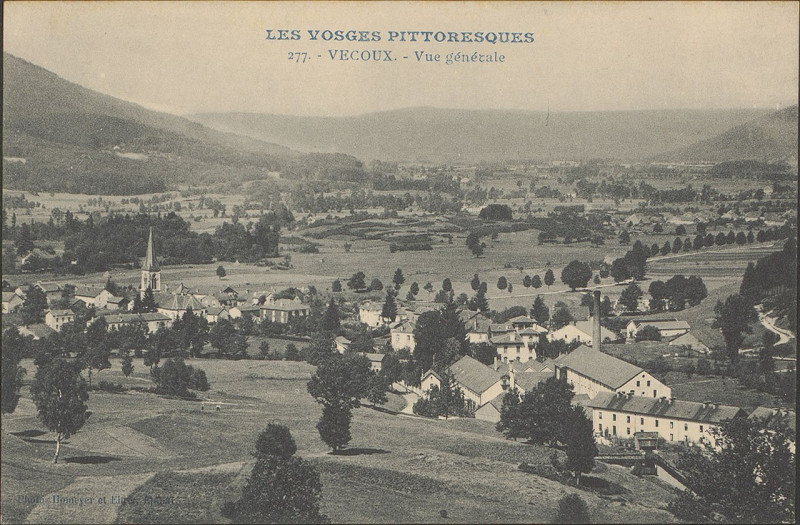 Carte postale ancienne Carte postale, Vecoux, Vue générale