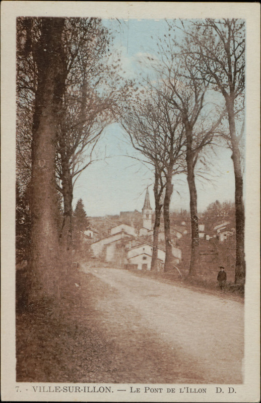 Carte postale ancienne Carte postale, Ville-sur-Illon, Le Pont de l'Illon