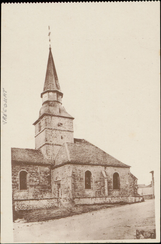 Carte postale ancienne Carte postale, Vrécourt, L'Eglise