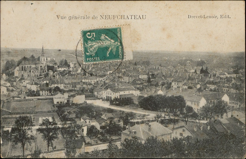 Carte postale ancienne Carte postale, Vue générale de Neufchâteau