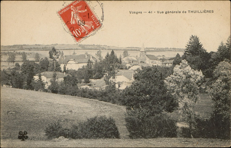 Carte postale ancienne Carte postale, Vue générale de Thuillières