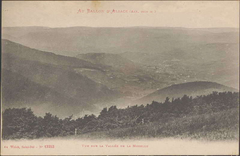 Carte postale ancienne Carte postale, Vue sur la Vallée de la Moselle