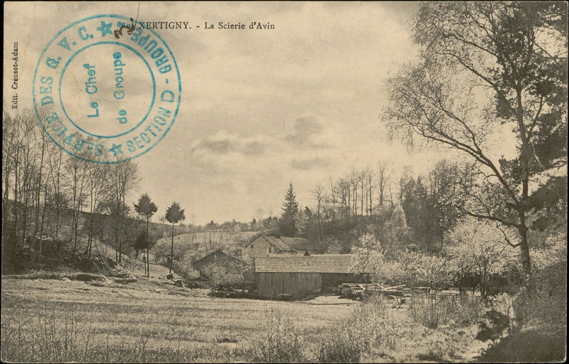 Carte postale ancienne Carte postale, Xertigny, La Scierie d'Avin