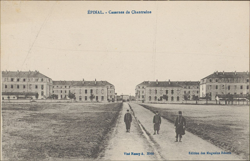 Carte postale ancienne Carte postale, Epinal, Casernes de Chantraine