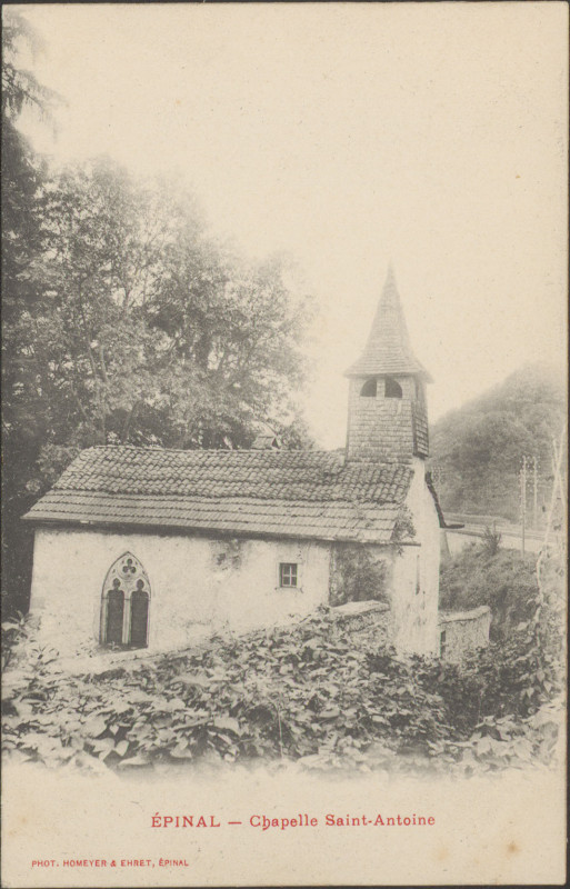 Carte postale ancienne Carte postale, Epinal, Chapelle Saint-Antoine