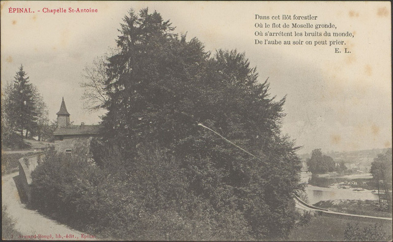 Carte postale ancienne Carte postale, Epinal, Chapelle St-Antoine
