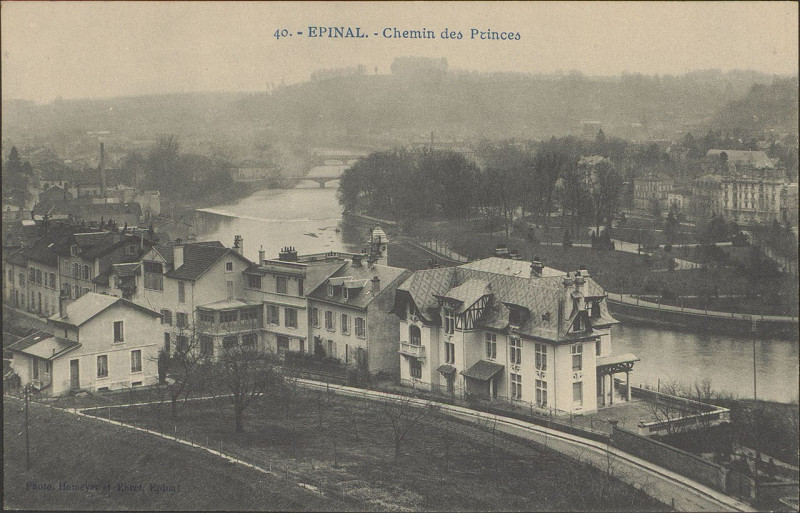 Carte postale ancienne Carte postale, Epinal, Chemin des Princes