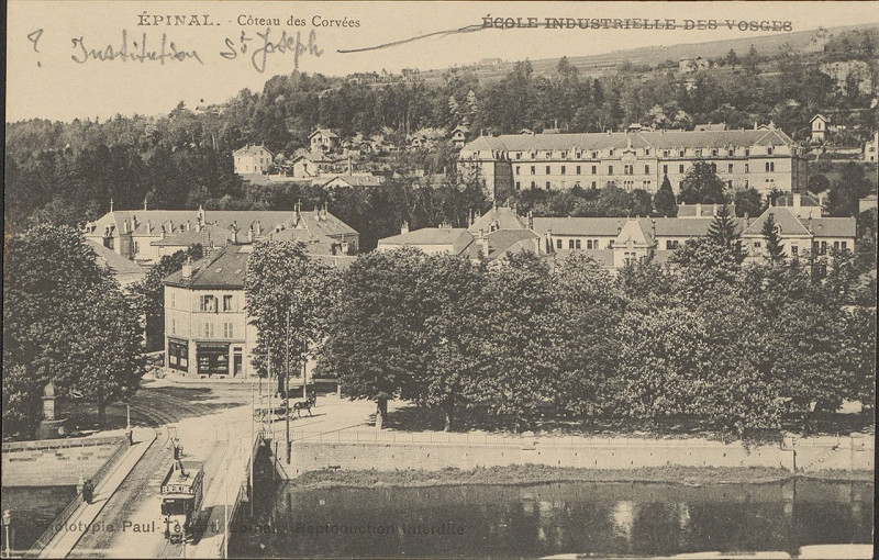 Carte postale ancienne Carte postale, Epinal, Côteau des Corvées