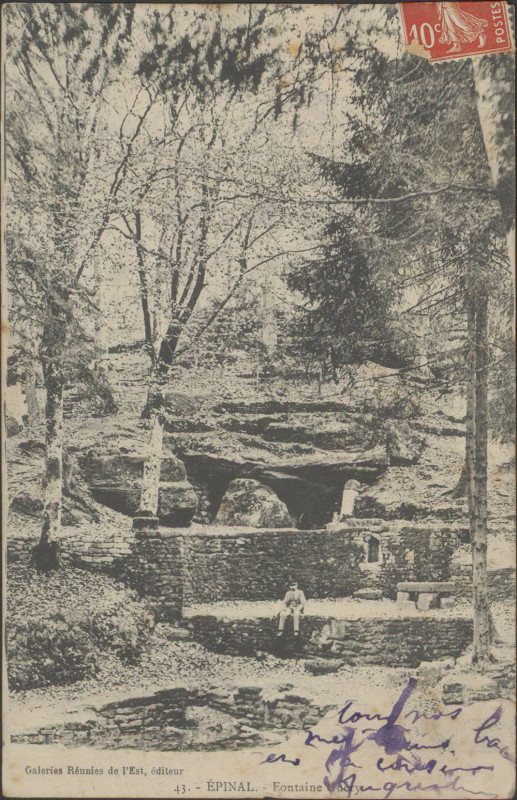 Carte postale ancienne Carte postale, Epinal, Fontaine Goery
