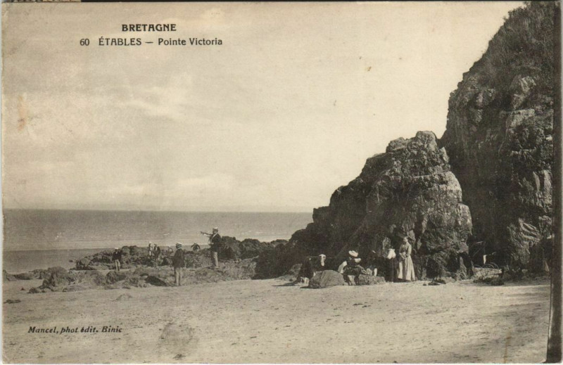 Carte postale ancienne Etables Pointe Victoria